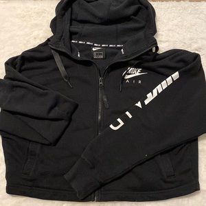 Nike cropped workout zip up